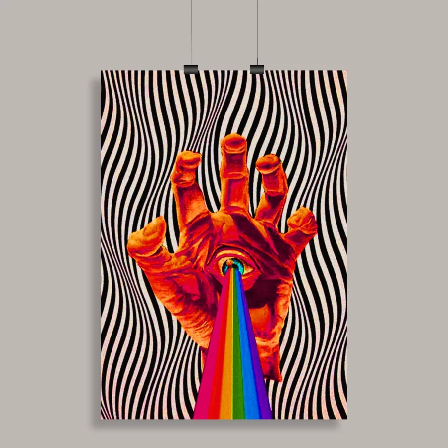 Psychedelic Trippy Aesthetic Wall Poster