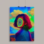 Psychedelic Trippy Aesthetic Wall Poster