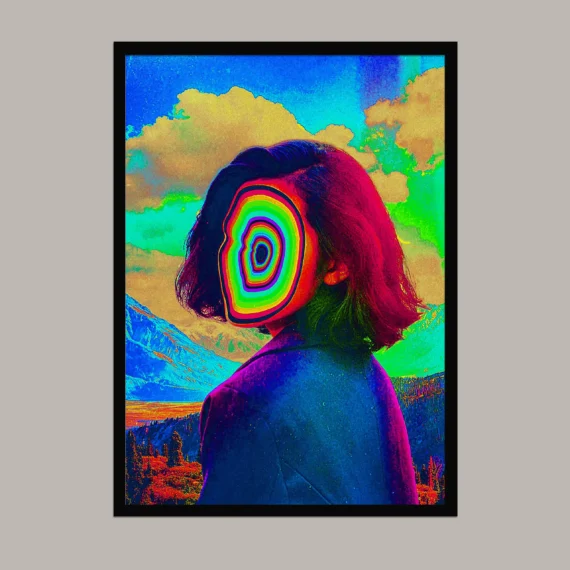 Psychedelic Trippy Aesthetic Wall Poster