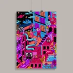 Psychedelic Trippy Aesthetic Wall Poster