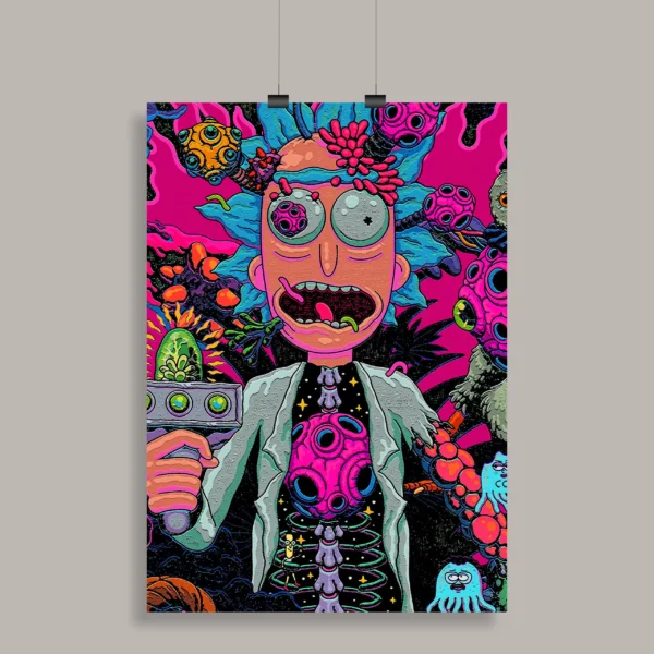 Psychedelic Trippy Aesthetic Wall Poster