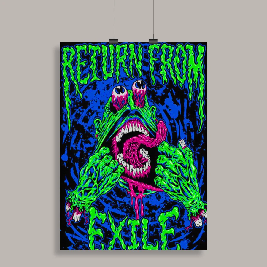 Psychedelic Trippy Aesthetic Wall Poster