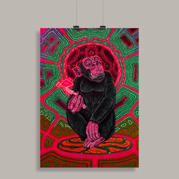 Psychedelic Trippy Aesthetic Wall Poster