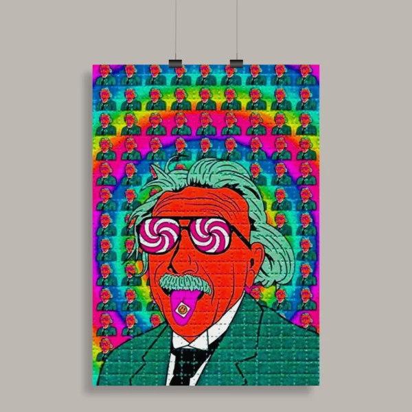 Psychedelic Trippy Aesthetic Wall Poster