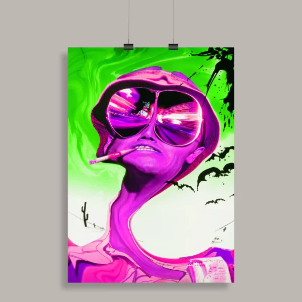 Psychedelic Trippy Aesthetic Wall Poster