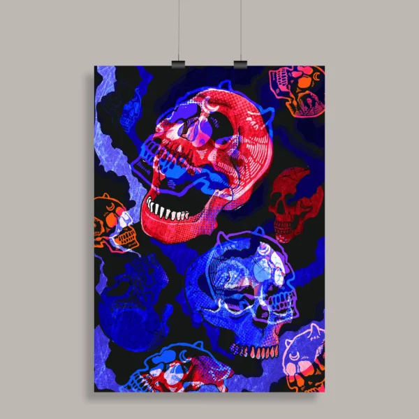 Psychedelic Trippy Aesthetic Wall Poster