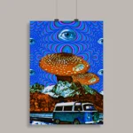 Psychedelic Trippy Aesthetic Wall Poster