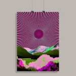 Psychedelic Trippy Aesthetic Wall Poster