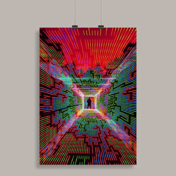 Psychedelic Trippy Aesthetic Wall Poster