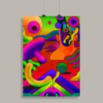 Psychedelic Trippy Aesthetic Wall Poster