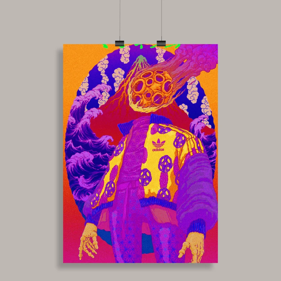 Psychedelic Trippy Aesthetic Wall Poster