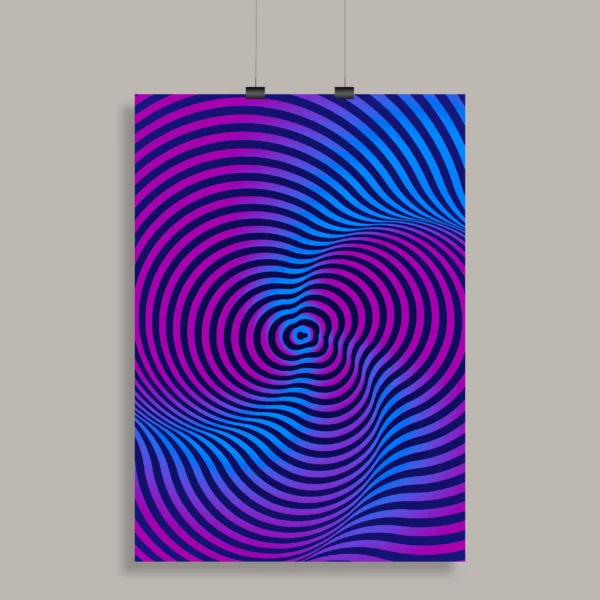 Psychedelic Trippy Aesthetic Wall Poster