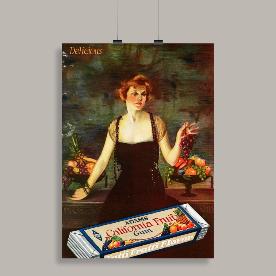 Vintage 1920 Ad Wall Poster