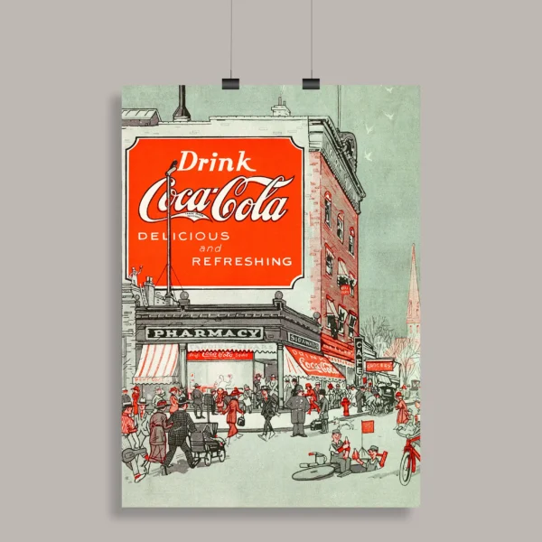 Vintage 1920 Ad Wall Poster