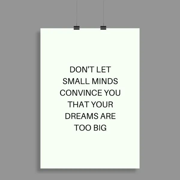 Motivational Quote Wall Poster