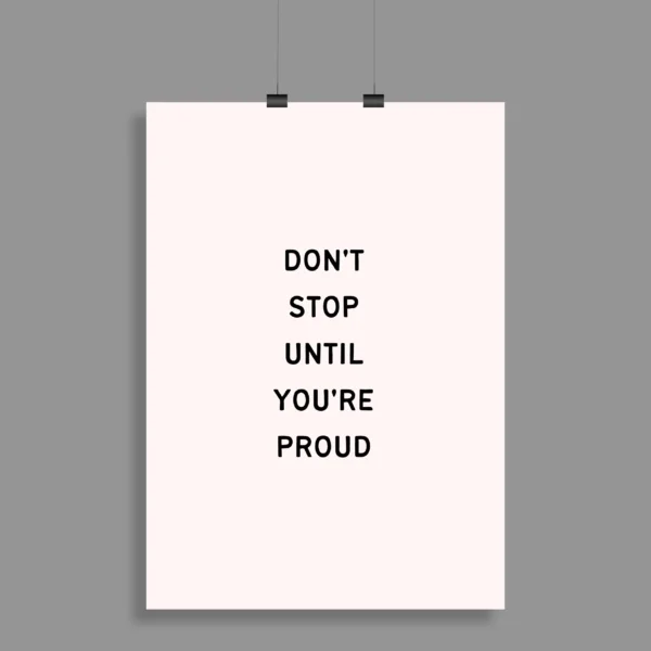 Motivational Quote Wall Poster