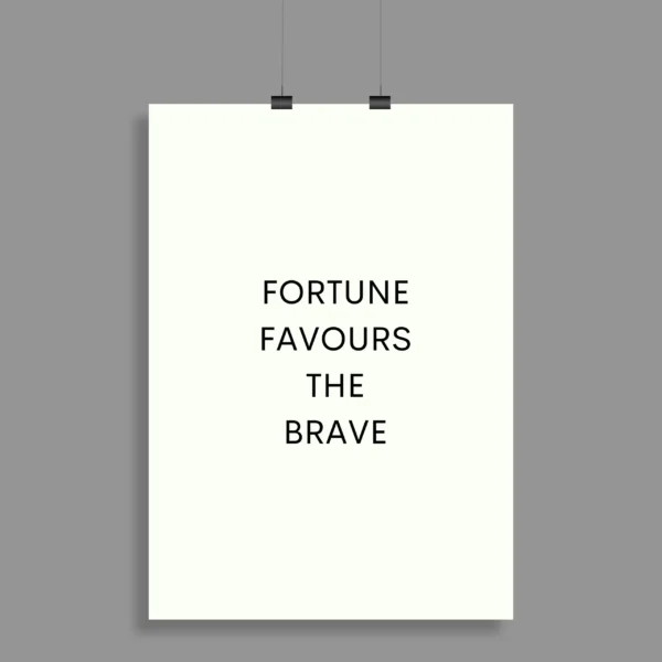 Motivational Quote Wall Poster