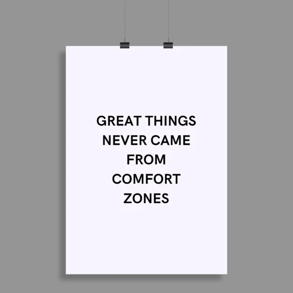 Motivational Quote Wall Poster