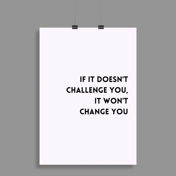 Motivational Quote Wall Poster