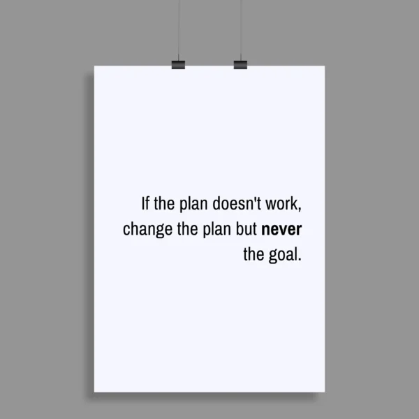 Motivational Quote Wall Poster