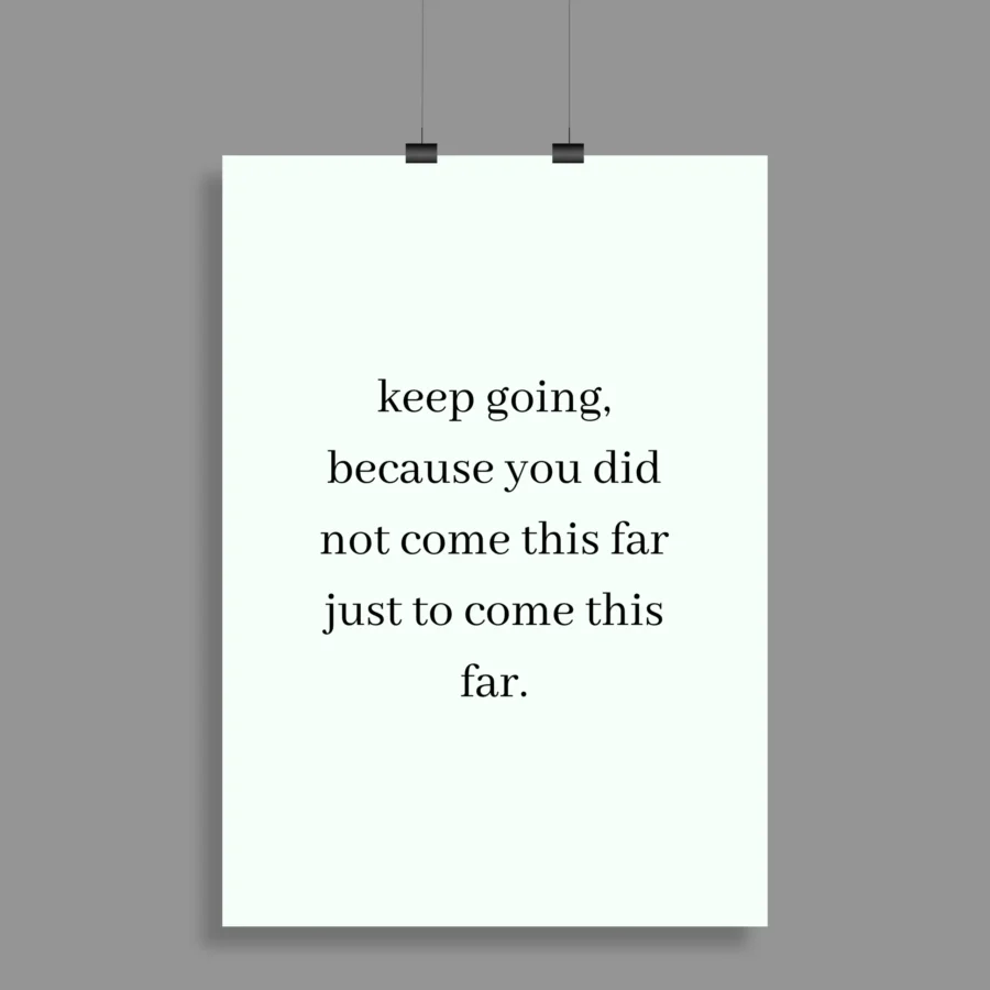 Motivational Quote Wall Poster