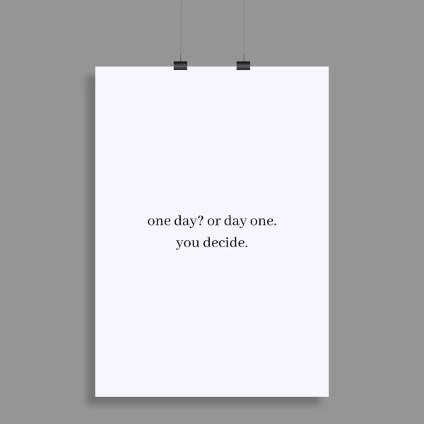 Motivational Quote Wall Poster