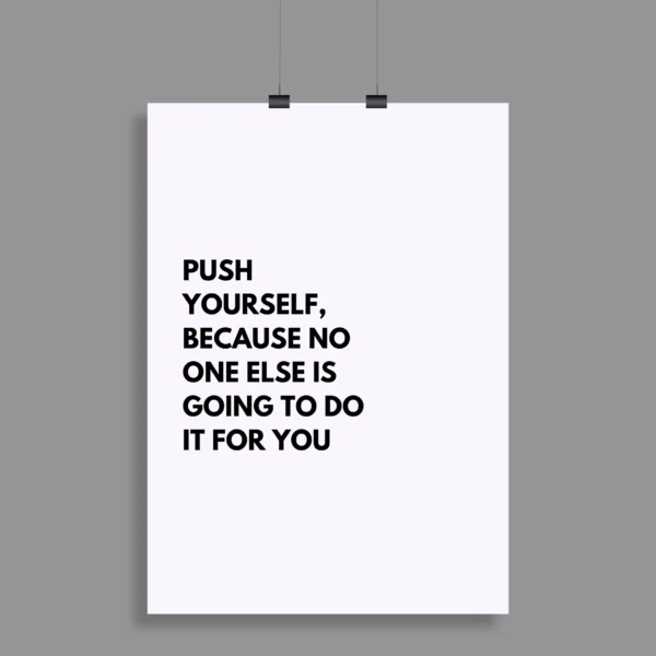 Motivational Quote Wall Poster