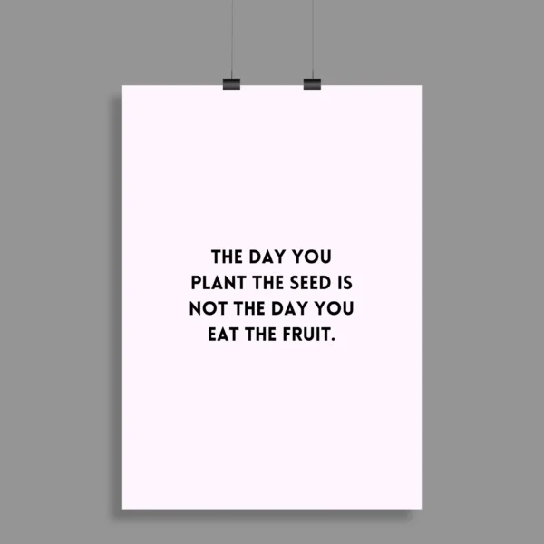 Motivational Quote Wall Poster