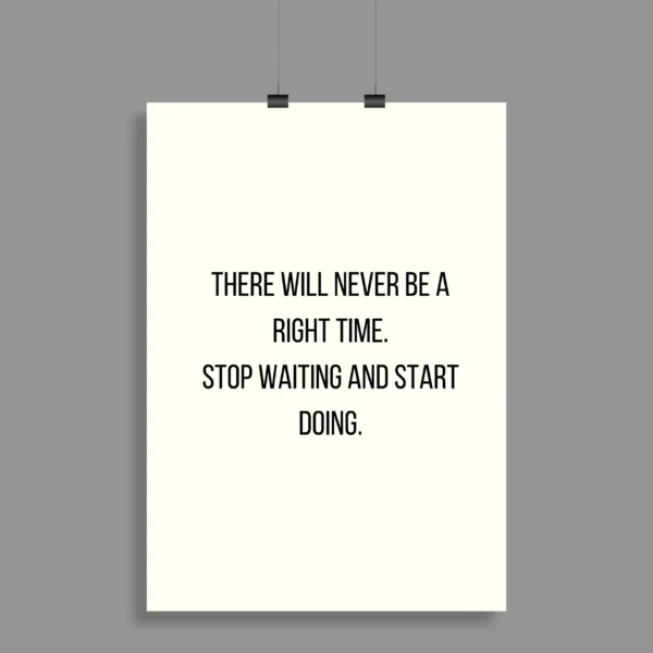 Motivational Quote Wall Poster