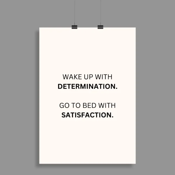 Motivational Quote Wall Poster