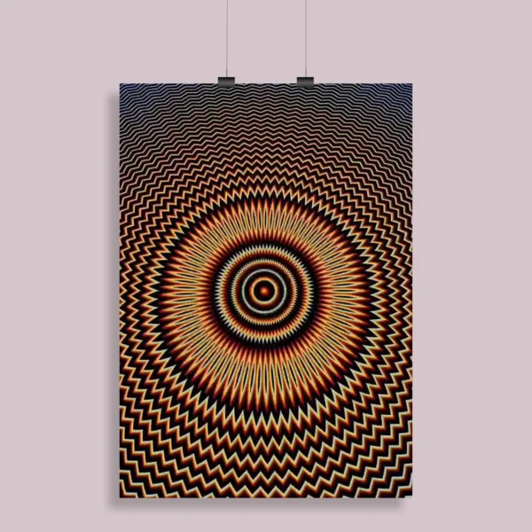 Psychedelic Trippy Aesthetic Wall Poster