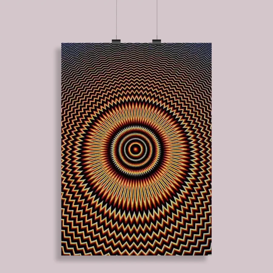 Psychedelic Trippy Aesthetic Wall Poster