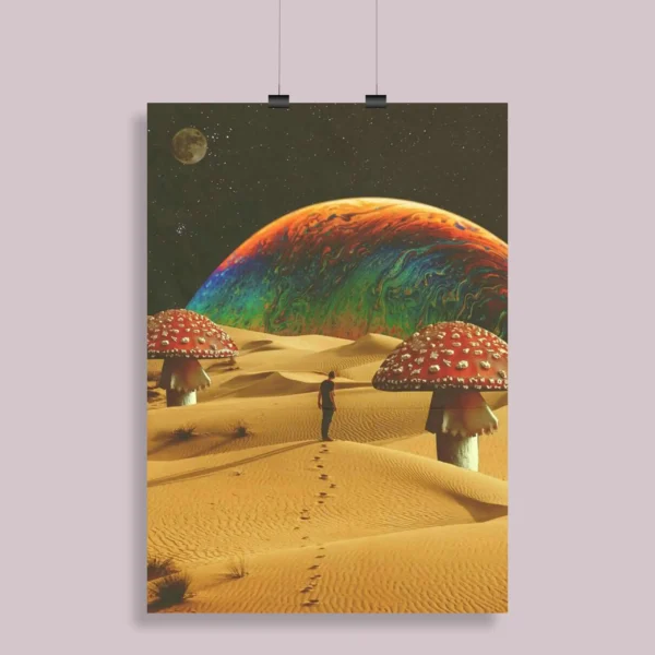 Psychedelic Trippy Aesthetic Wall Poster