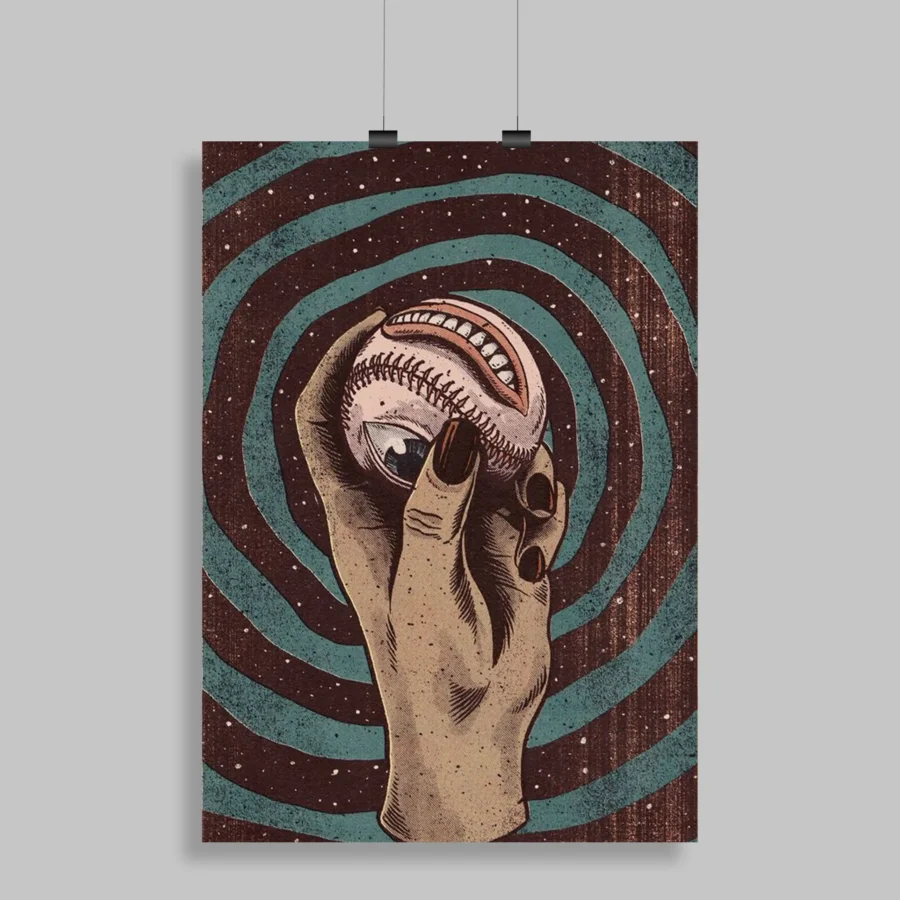 Psychedelic Trippy Aesthetic Wall Poster