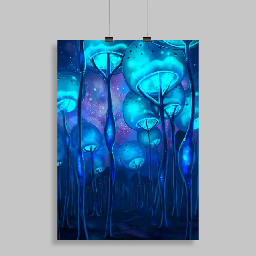 Psychedelic Trippy Aesthetic Wall Poster