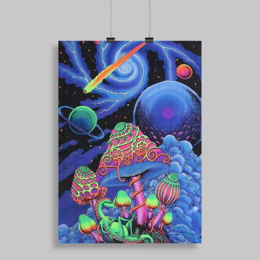 Psychedelic Trippy Aesthetic Wall Poster