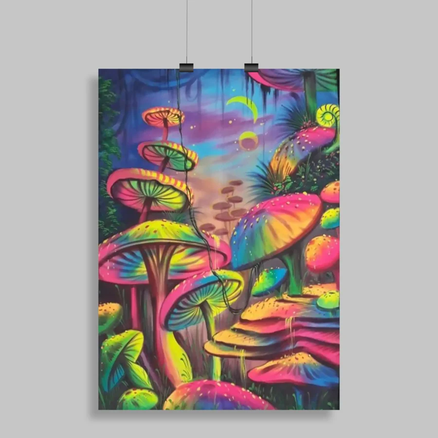 Psychedelic Trippy Aesthetic Wall Poster