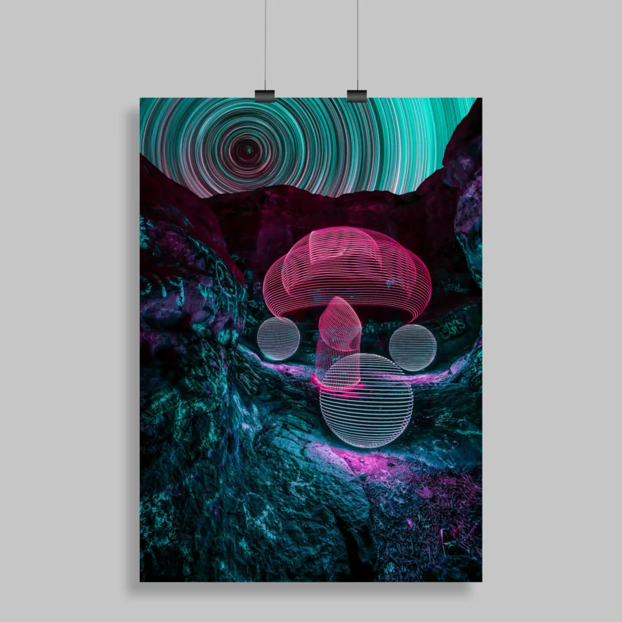 Psychedelic Trippy Aesthetic Wall Poster