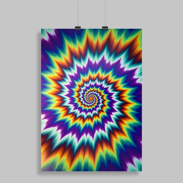 Psychedelic Trippy Aesthetic Wall Poster