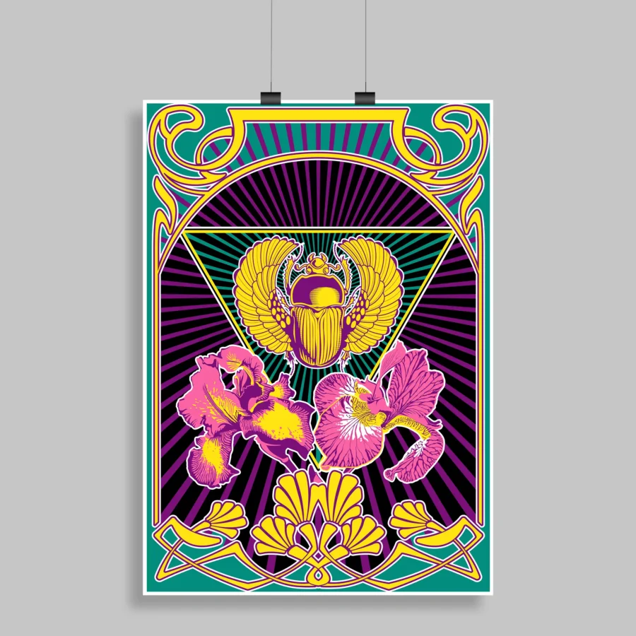 Psychedelic Trippy Aesthetic Wall Poster