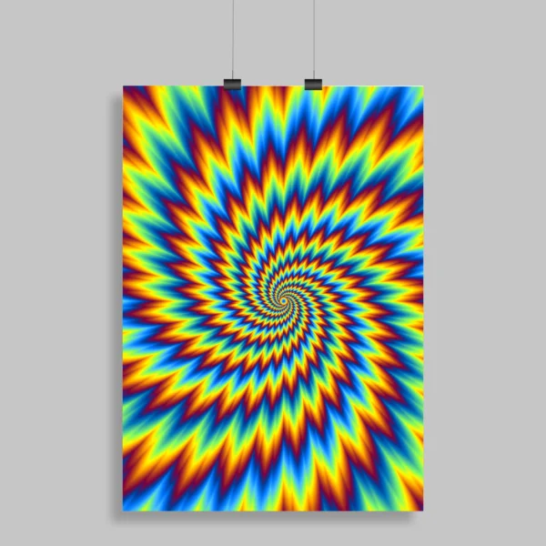 Psychedelic Trippy Aesthetic Wall Poster