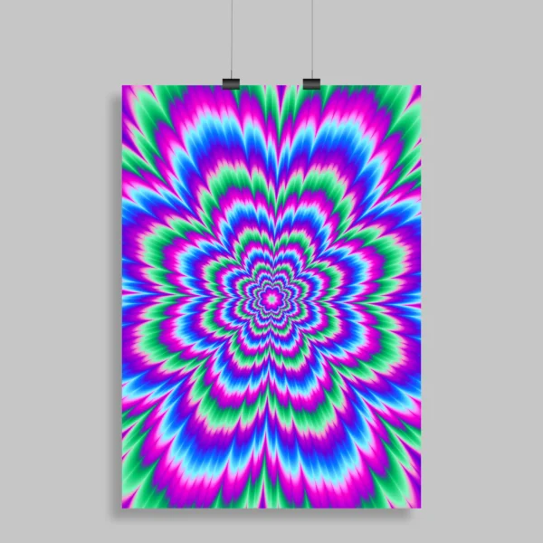 Psychedelic Trippy Aesthetic Wall Poster