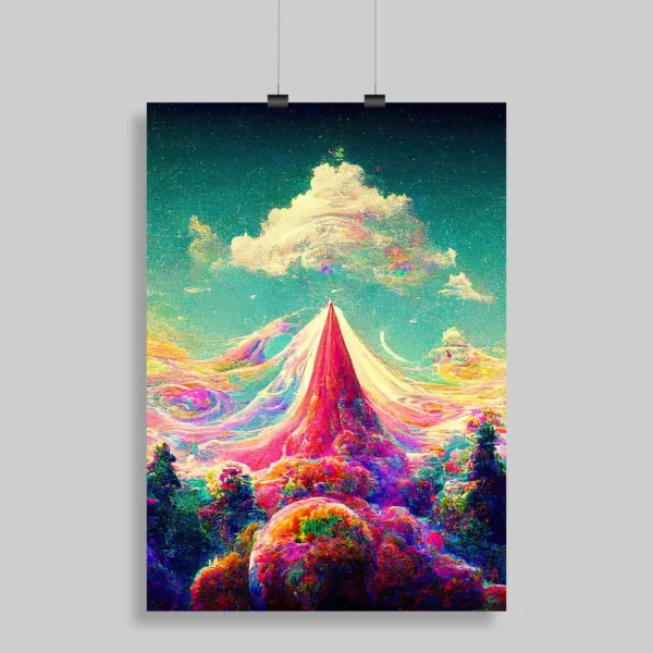 Psychedelic Trippy Aesthetic Wall Poster