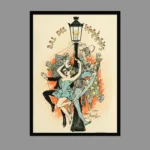 Antique Vintage French Art Wall Poster