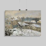 Effet de neige à Louveciennes (1876) Wall Poster