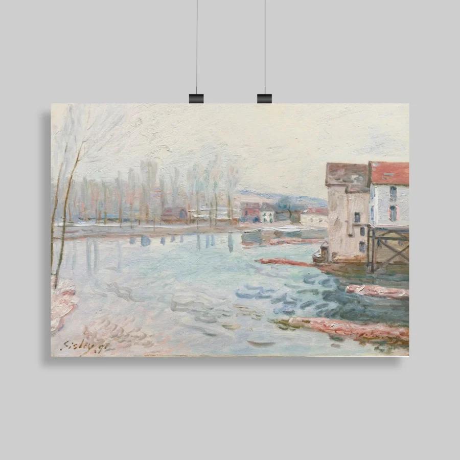 L’hiver À Moret (1891) Wall Poster