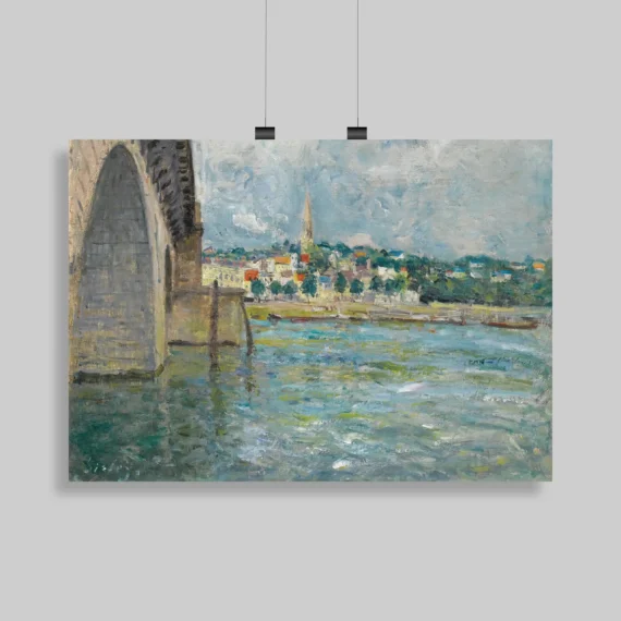 Le Pont De St. Cloud (1877) Wall Poster