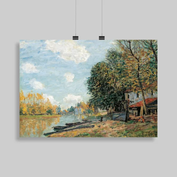 Moret- The Banks of the River Loing (1877) Wall Poster