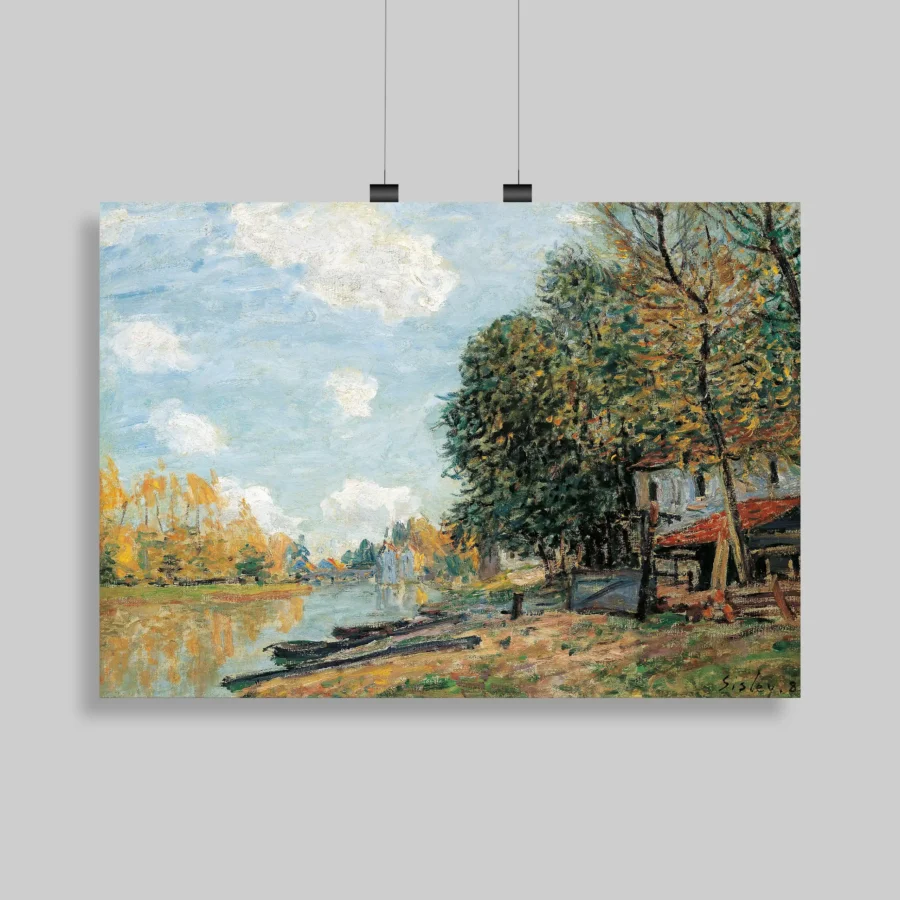 Moret- The Banks of the River Loing (1877) Wall Poster