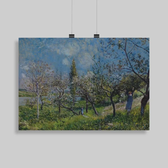 Orchard in Spring (1881) Wall Poster